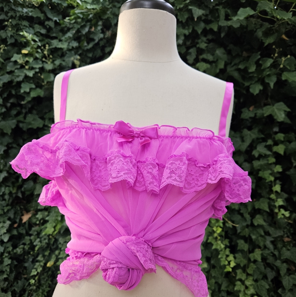 Victorias secret purple 💜 dress. Ruffled and sheer